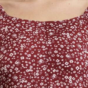 Line Printed Flower Dress - Image 19