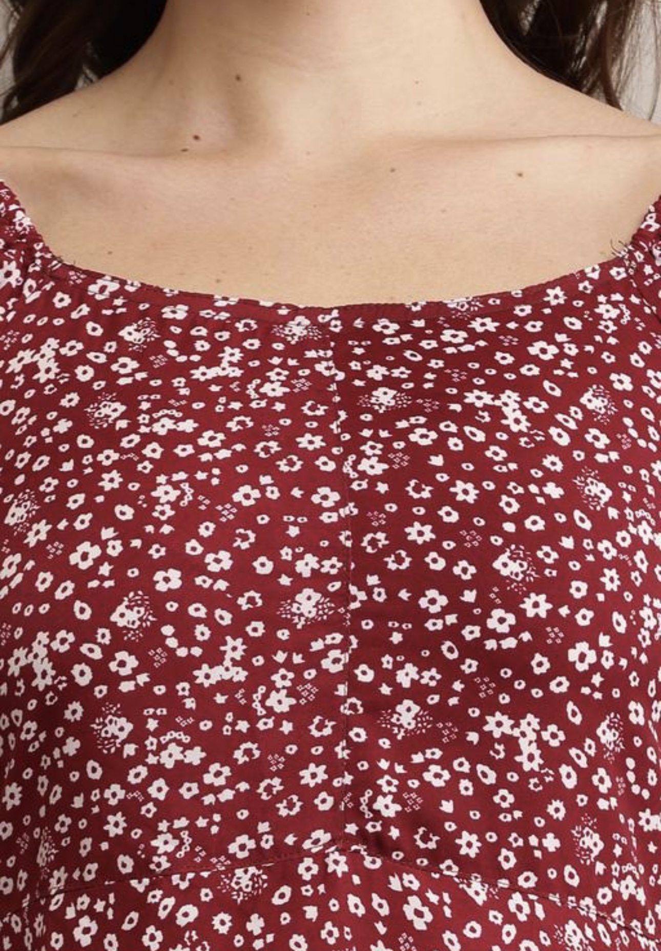 Line Printed Flower Dress - Image 19