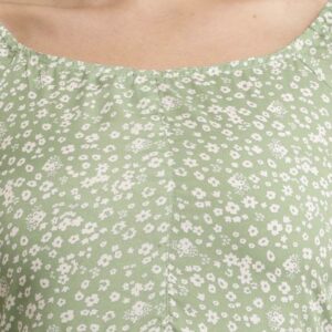 Line Printed Flower Dress - Image 16