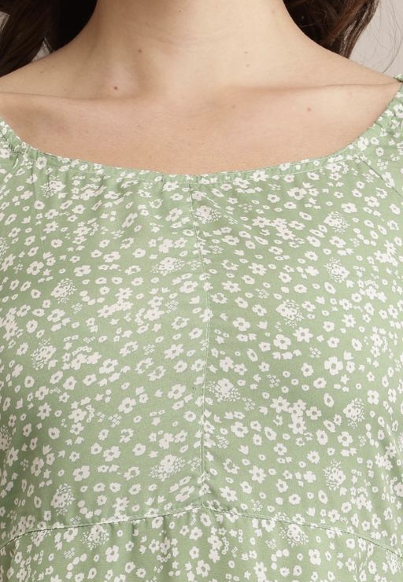 Line Printed Flower Dress - Image 16