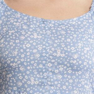 Line Printed Flower Dress - Image 25