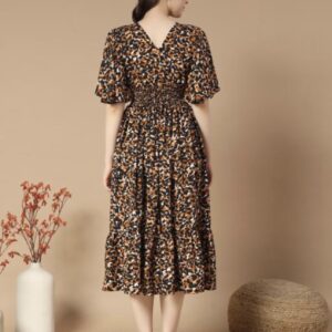 Ruffle Sleeves Dress - Vibrant - Image 11