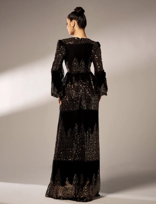 Sequinned High Slit Maxi Dress  - Image 8
