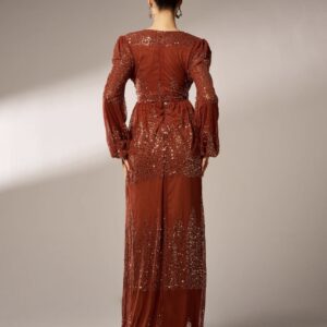 Sequinned High Slit Maxi Dress  - Image 5