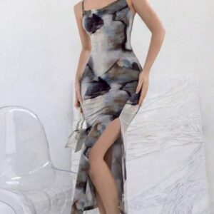 Slit Strap Dress - Image 1