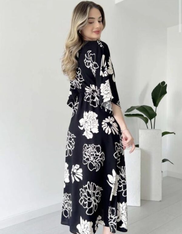 V Neckline Front Slit Maxi Dress  - Image 7