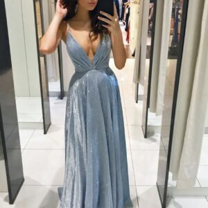 Backless Glittery Maxi Dress - Image 3