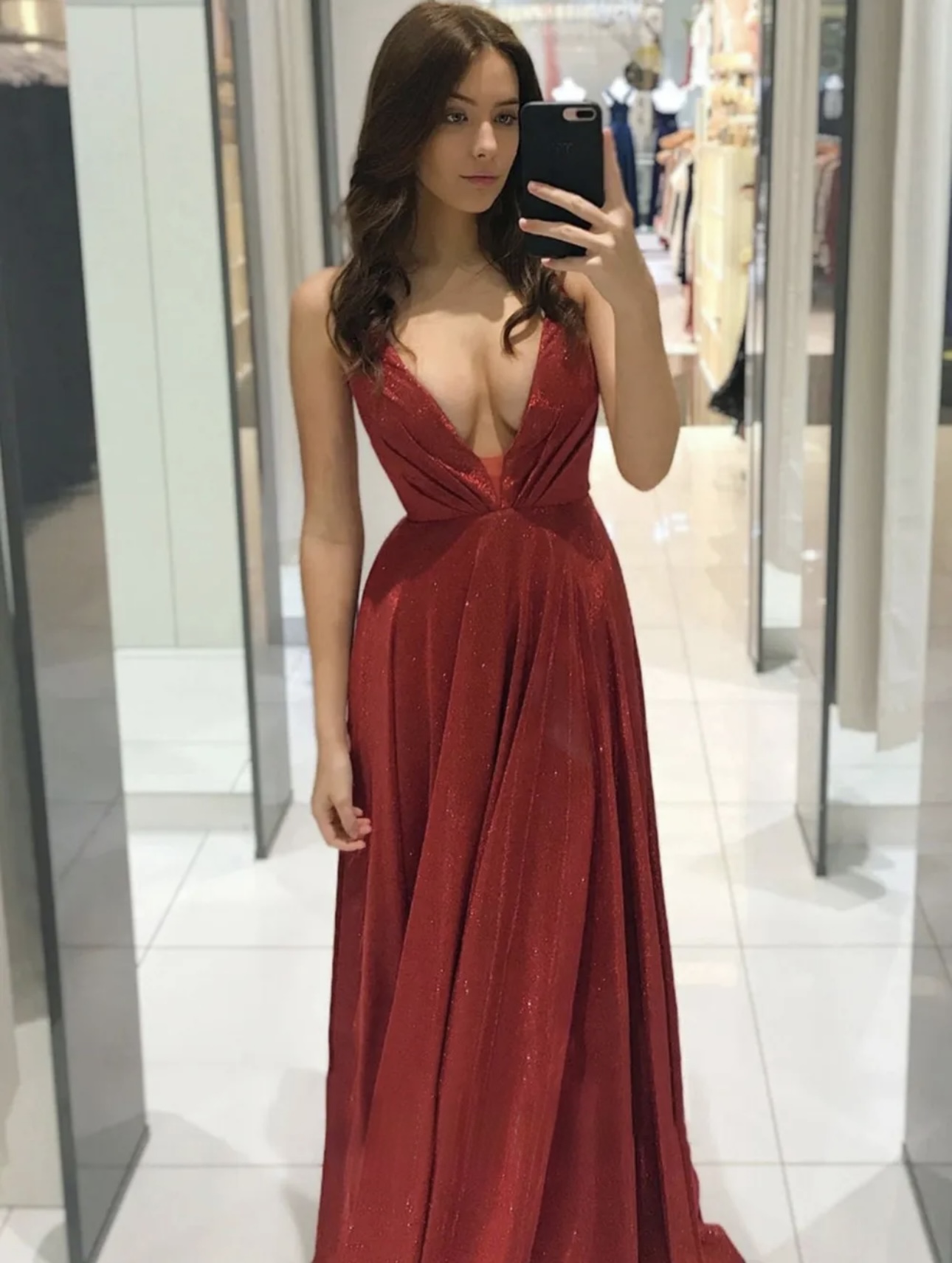 Backless Glittery Maxi Dress - Image 2