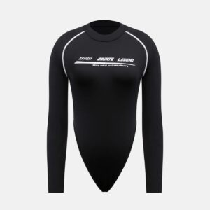 Printed Fitted Bodysuit - Image 3