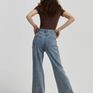 Ribbed Polo Bodysuit - Image 7