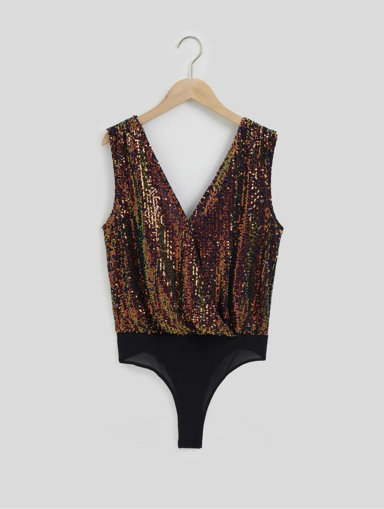 Draped Sequinned Bodysuit - Image 12