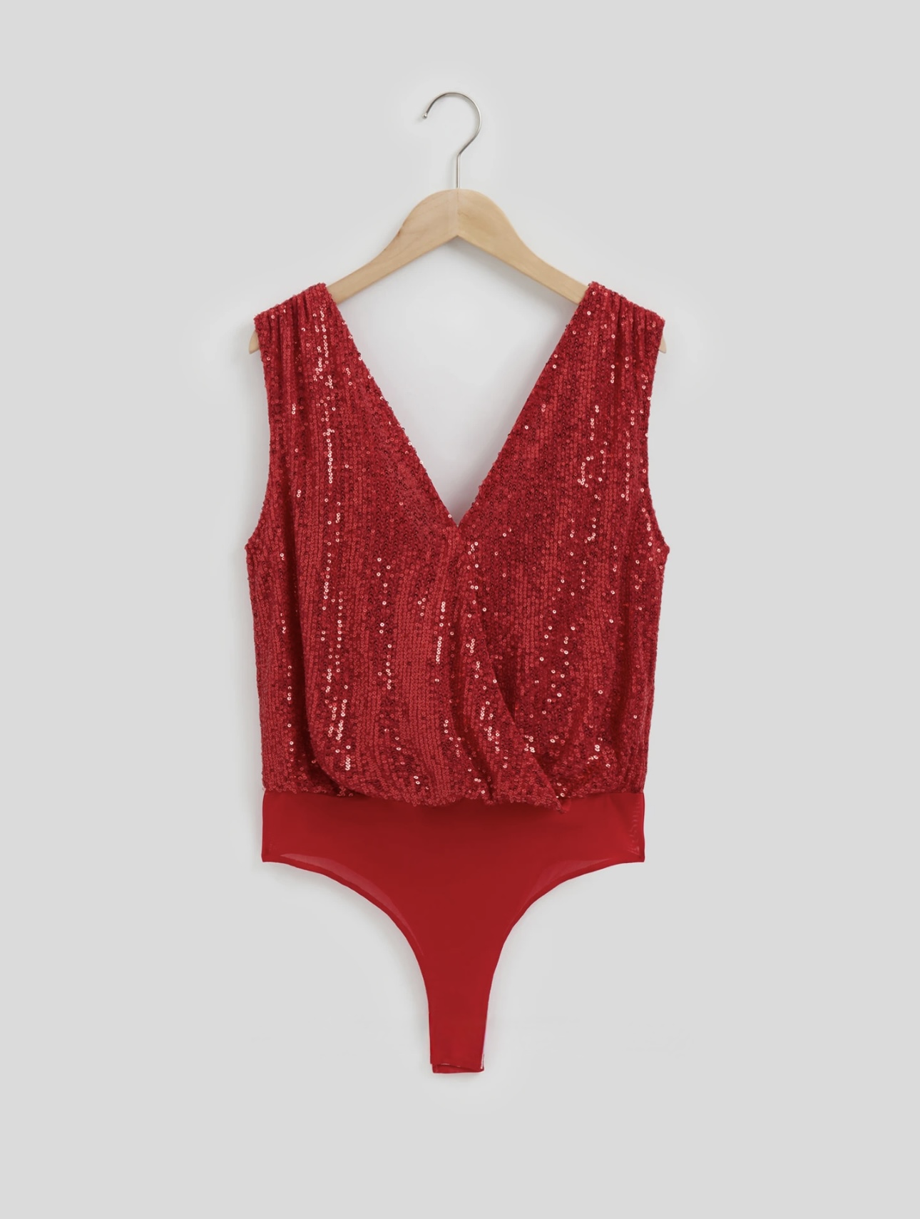 Draped Sequinned Bodysuit - Image 6