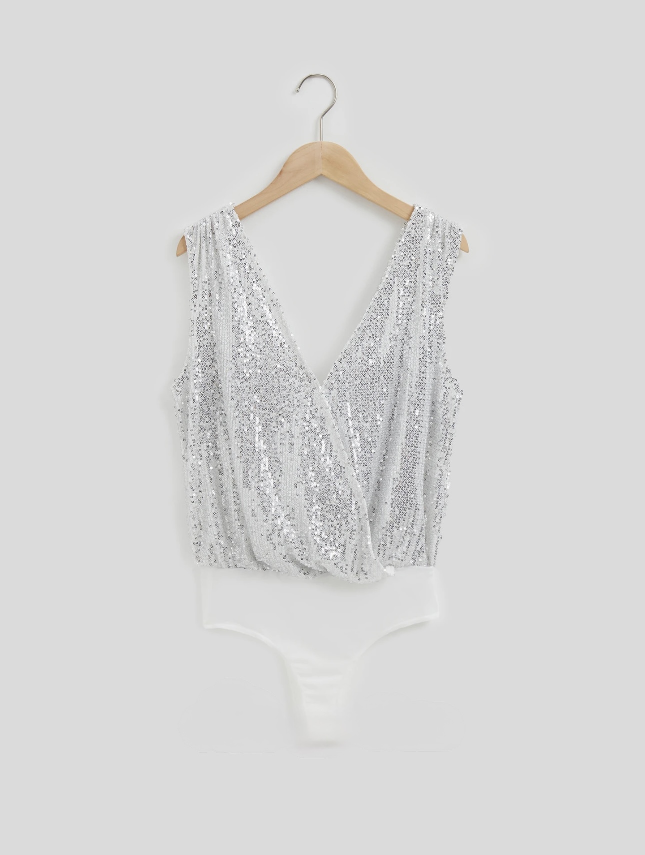 Draped Sequinned Bodysuit - Image 8