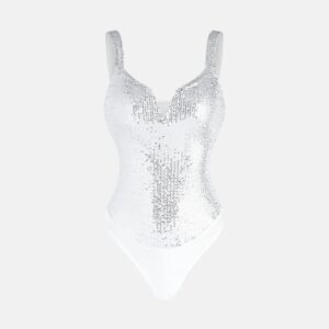 Sequinned Strappy Bodysuit - Image 6