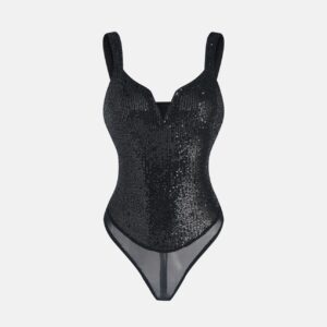 Sequinned Strappy Bodysuit - Image 5