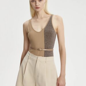 Patchwork Shimmer Bodysuit - Image 2