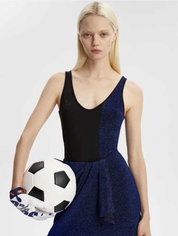 Patchwork Shimmer Bodysuit - Image 3