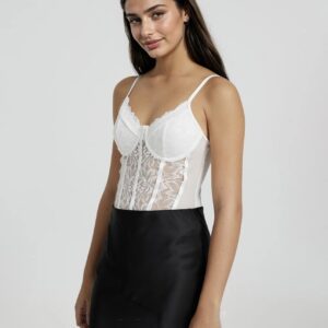 Trimmed Sheer Bodysuit - Image 6