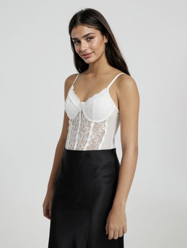 Trimmed Sheer Bodysuit - Image 6