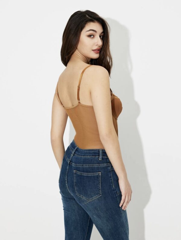 Trimmed Sheer Bodysuit - Image 7