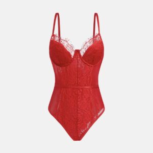 Lace Trimmed Bodysuit - Image 2