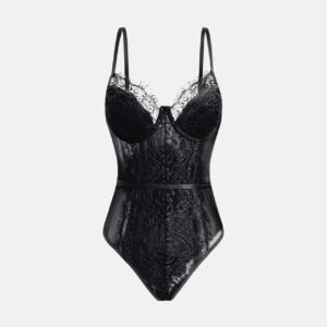 Lace Trimmed Bodysuit - Image 3