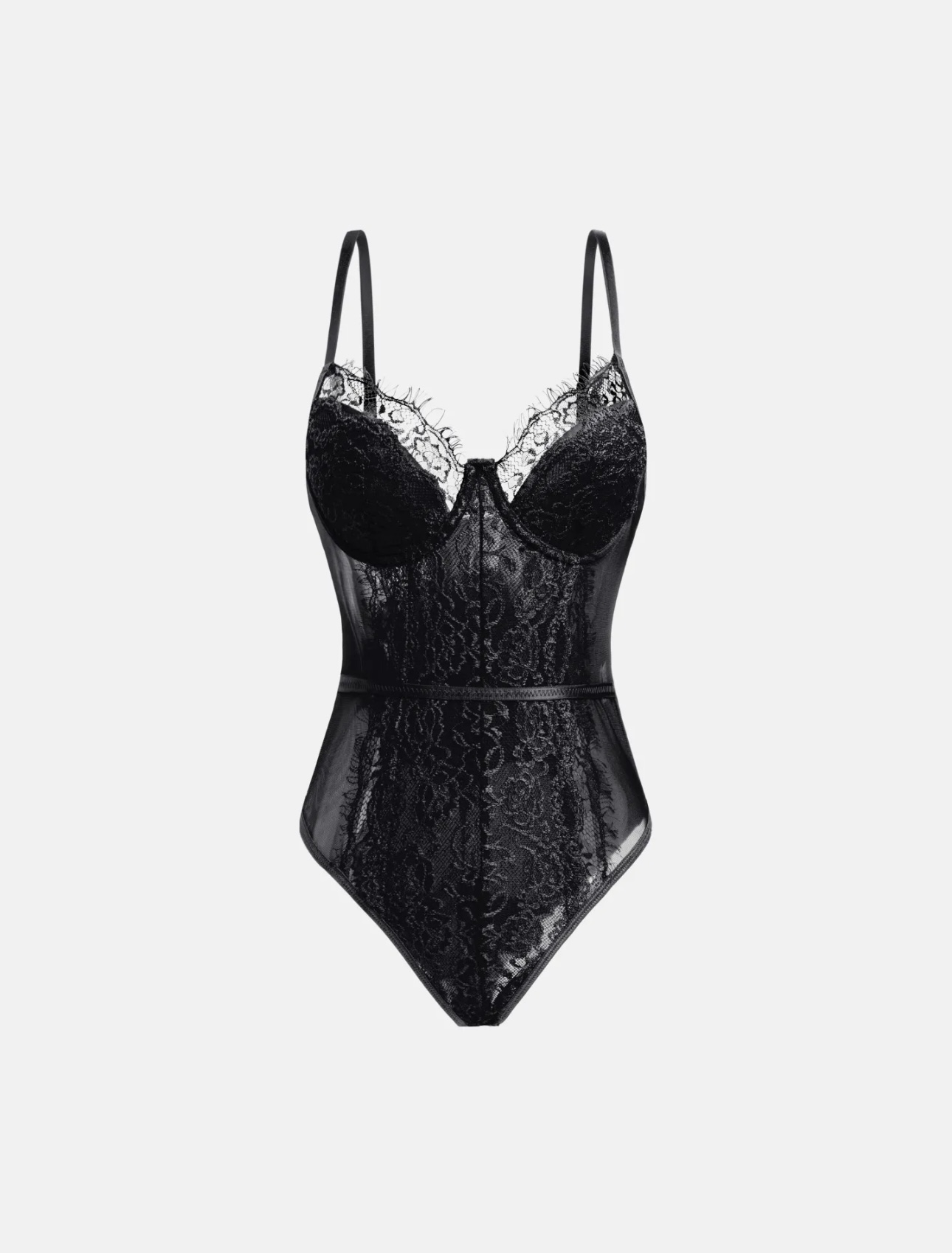 Lace Trimmed Bodysuit - Image 3