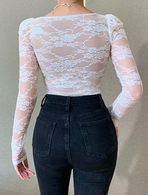 Lace Trimmed Top - Image 4