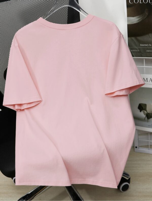 Pink Printed Pullover T - Shirts - Image 9