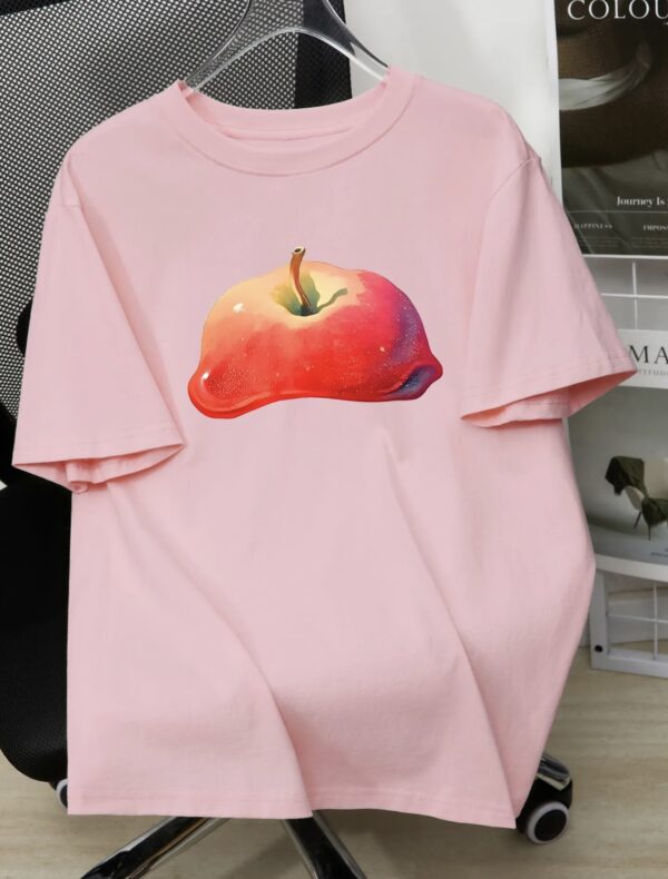 Pink Printed Pullover T - Shirts - Image 8