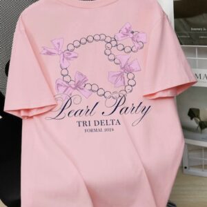 Pink Printed Pullover T - Shirts - Image 7
