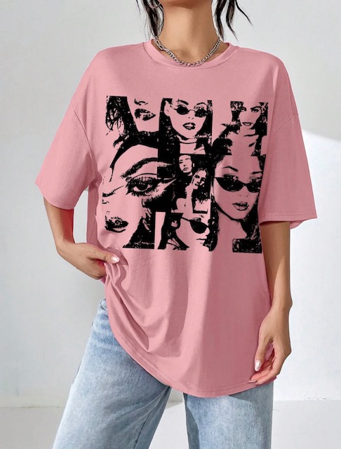 Printed Pullover T - Shirt - Image 2