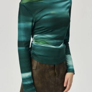 Printed Ruched Top - Image 2