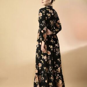 Classy Neck Pattern A - Line Dress - Image 13