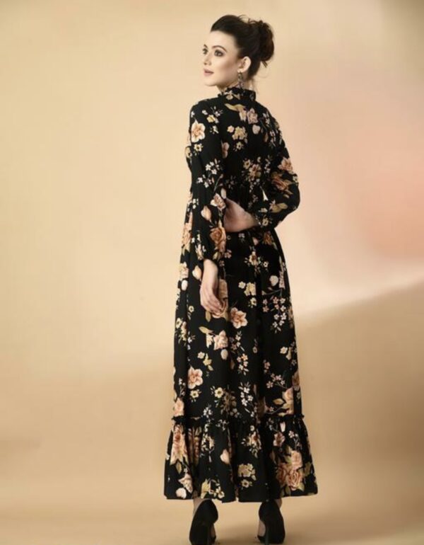 Classy Neck Pattern A - Line Dress - Image 13