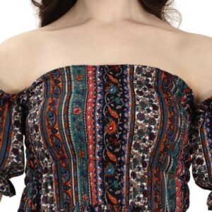 High - Low Off the Shoulder A - Line Dress - Image 6
