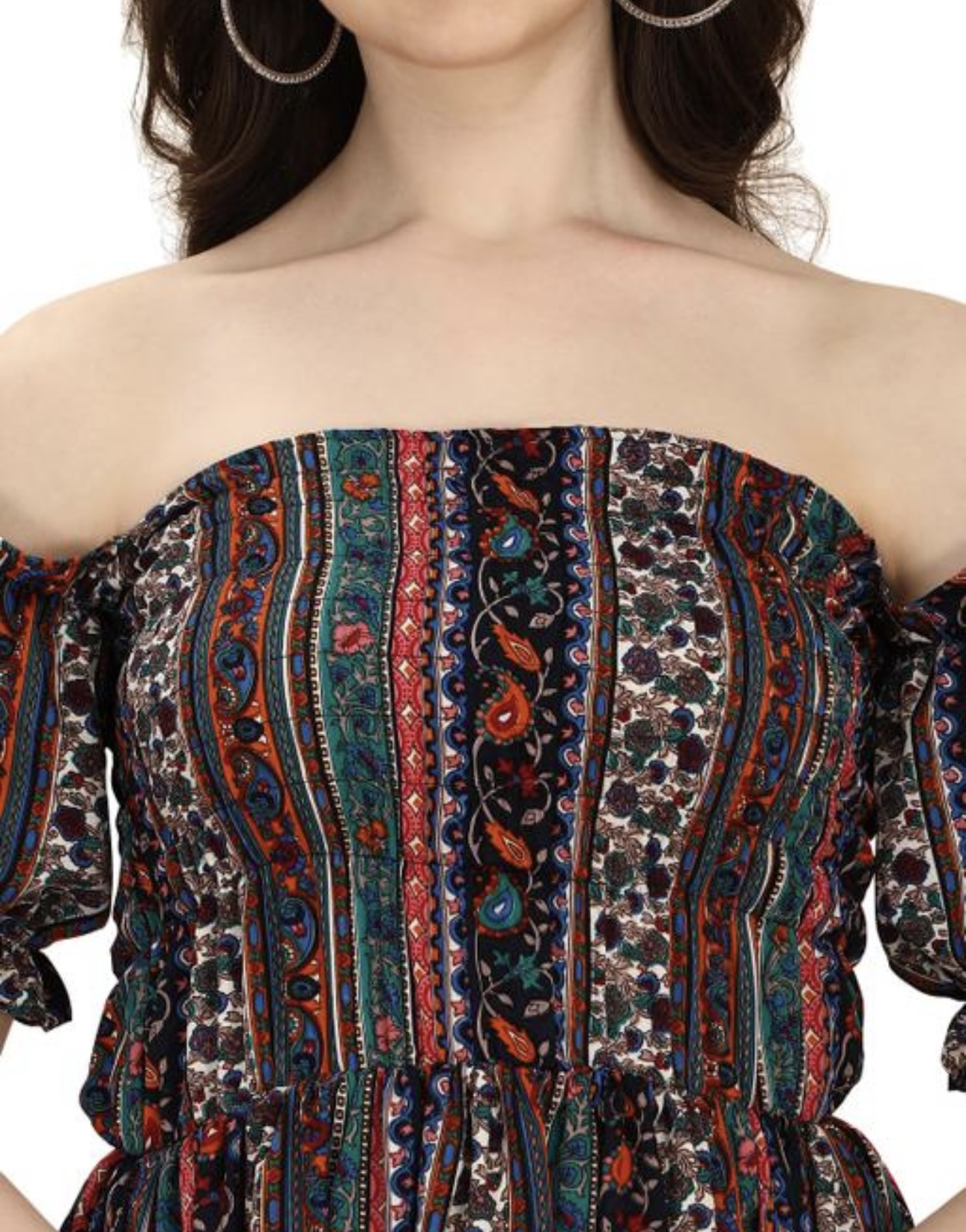 High - Low Off the Shoulder A - Line Dress - Image 6