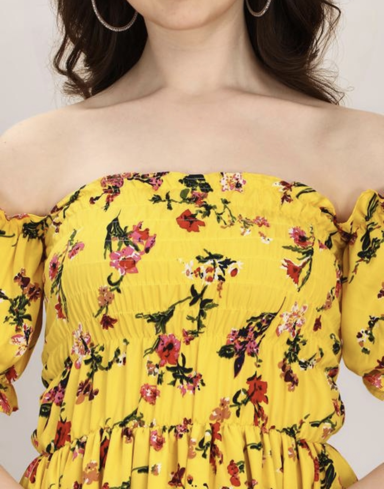 High - Low Off the Shoulder A - Line Dress - Image 5