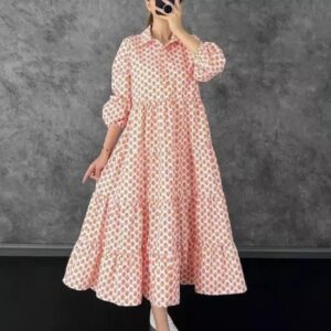 Collar Retro A - Line Dress - Image 2