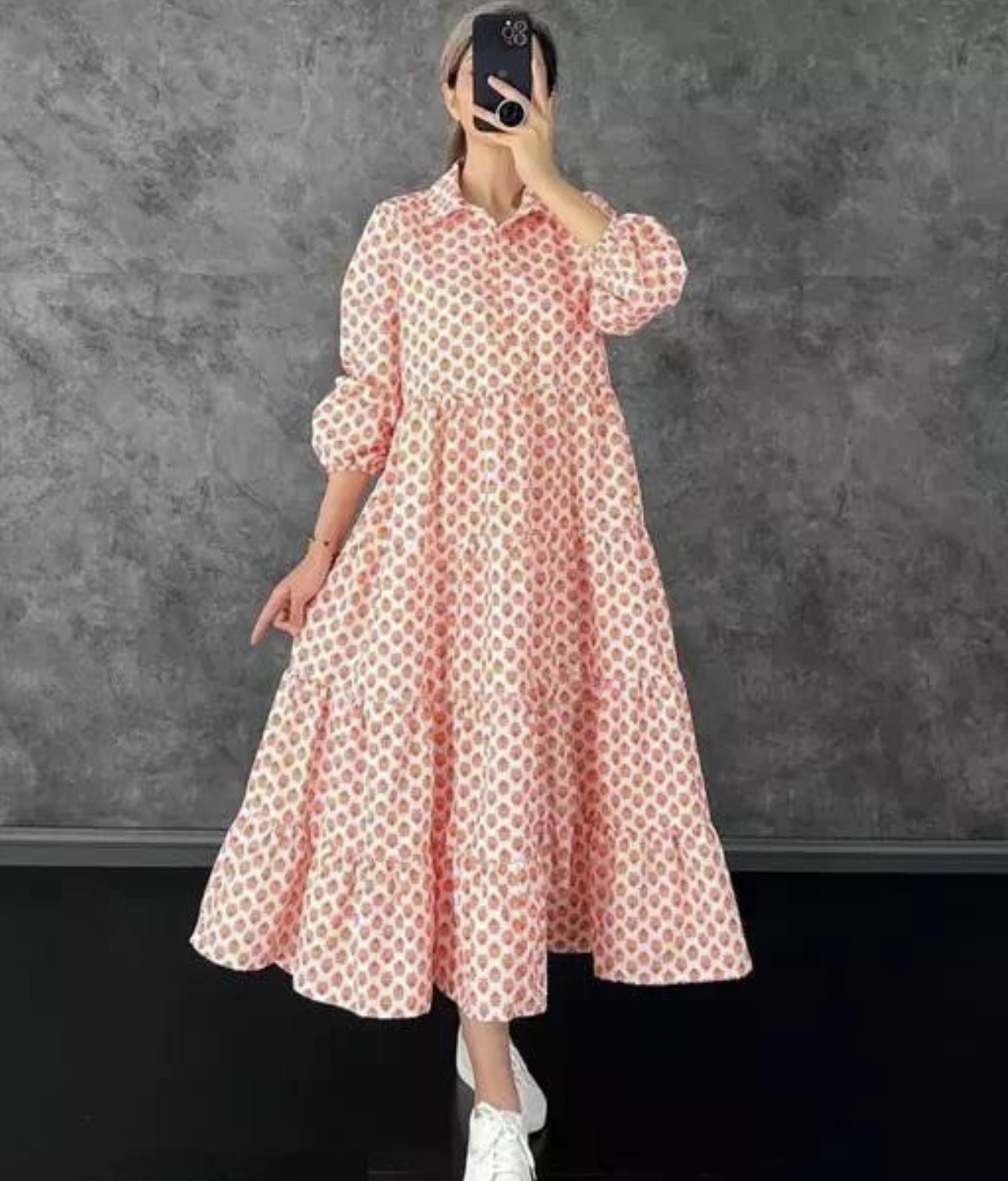 Collar Retro A - Line Dress - Image 2