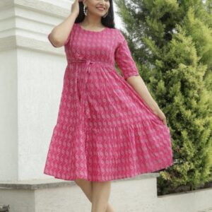 Cotton Elegant A - Line Dress - Image 11