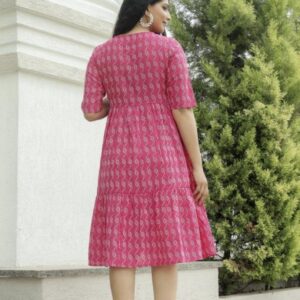 Cotton Elegant A - Line Dress - Image 10