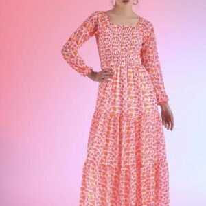 Floral A - Line Flared Dress