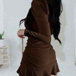 Eyebogler Mini Dress Slim Fit Full sleeve - Image 17