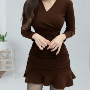 Eyebogler Mini Dress Slim Fit Full sleeve - Image 6