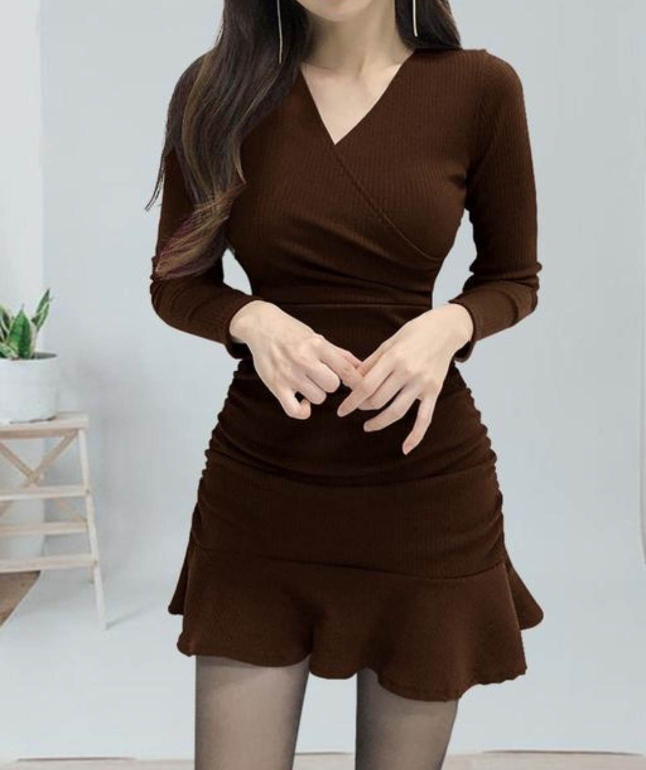 Eyebogler Mini Dress Slim Fit Full sleeve - Image 6