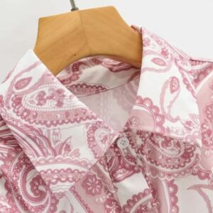 Vibrant Print Collar Mini Dress - Image 14