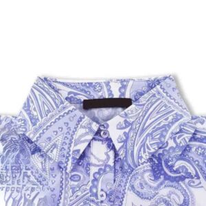 Vibrant Print Collar Mini Dress - Image 11