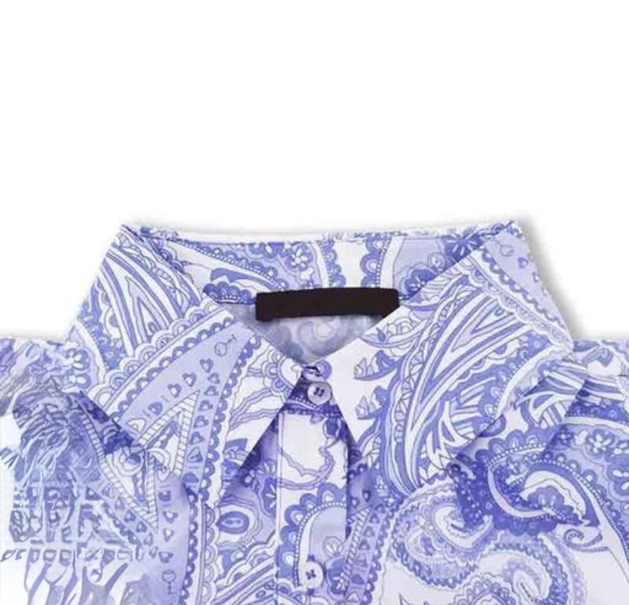 Vibrant Print Collar Mini Dress - Image 11