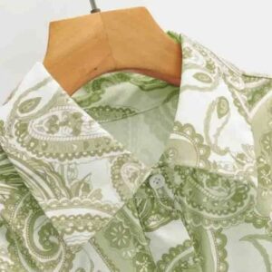 Vibrant Print Collar Mini Dress - Image 8